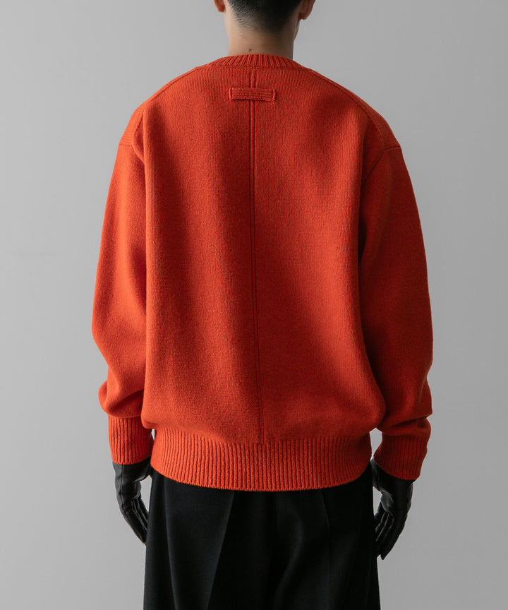 ssstein(シュタイン)の24AWコレクション EXTRA FINE WOOL WARM KNIT CREW NECK LS - ORANGE 公式通販サイトsession福岡セレクトショップ