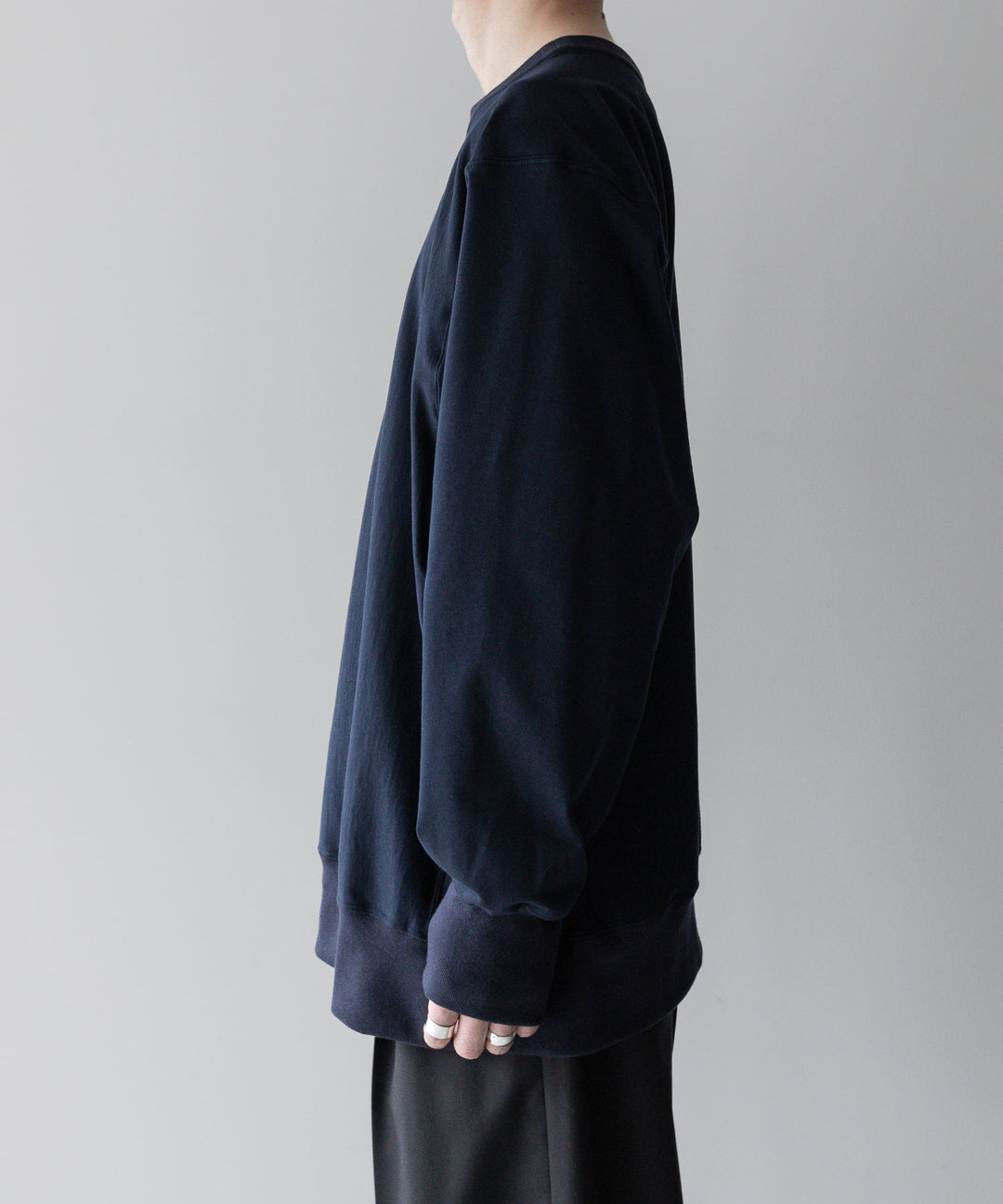 【INTÉRIM】インテリムのREVERSE WAVE L/S HIGH GAGE SWEAT SHIRT - D.NAVY公式通販サイトsession福岡セレクトショップ