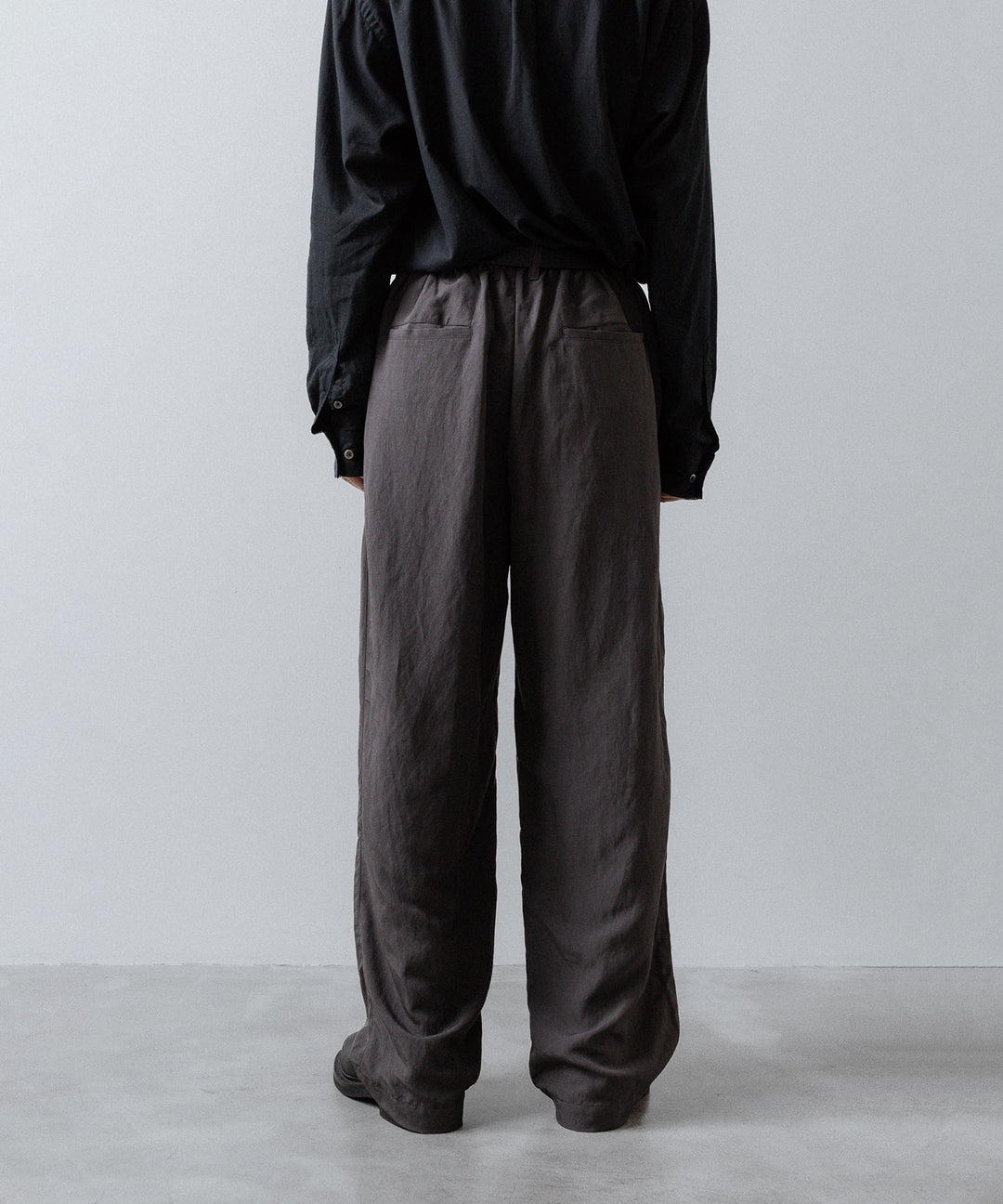 ssstein(シュタイン)のRAYON/LINEN WIDE EASY TROUSERS - CHARCOALの公式通販サイトsession福岡セレクトショップ