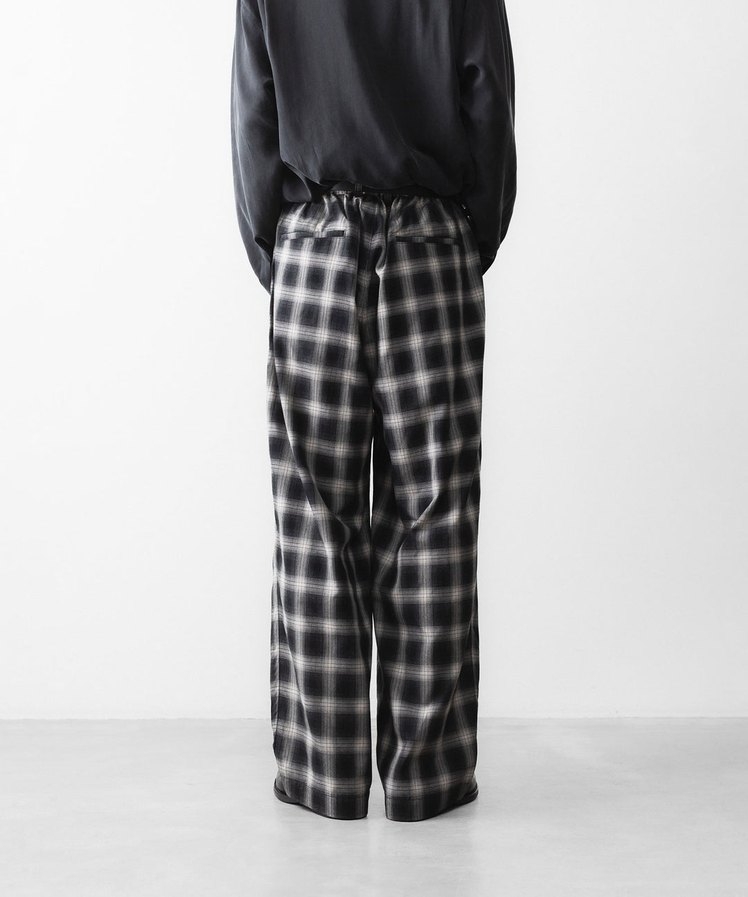 ssstein(シュタイン)のCOTTON VISCOSE WIDE EASY TROUSERS - BLACK OMBREの公式通販サイトsession福岡セレクトショップ