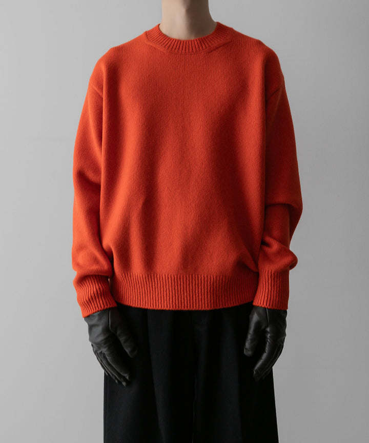 ssstein(シュタイン)の24AWコレクション EXTRA FINE WOOL WARM KNIT CREW NECK LS - ORANGE 公式通販サイトsession福岡セレクトショップ