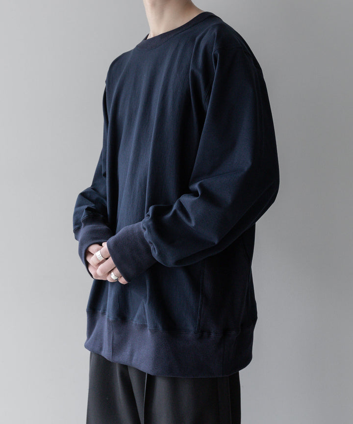 【INTÉRIM】インテリムのREVERSE WAVE L/S HIGH GAGE SWEAT SHIRT - D.NAVY公式通販サイトsession福岡セレクトショップ