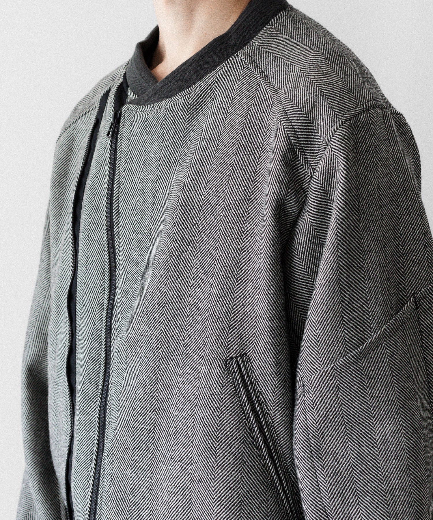 SUBLATIONS サブレーションズのHERRINGBONE ADJUSTABLE MA-1のHERRINGBONE BROWN 公式通販サイトsession福岡セレクトショップ