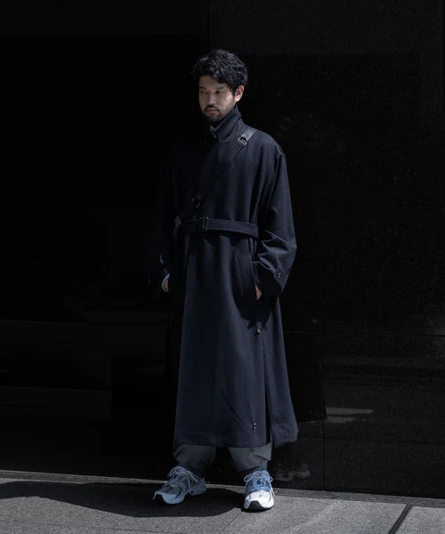 stein(シュタイン)の23AWコレクションOVERSIZED LAYERED SINGLE COATのDARK NAVY sessionセッション福岡セレクトショップ 公式通販サイト