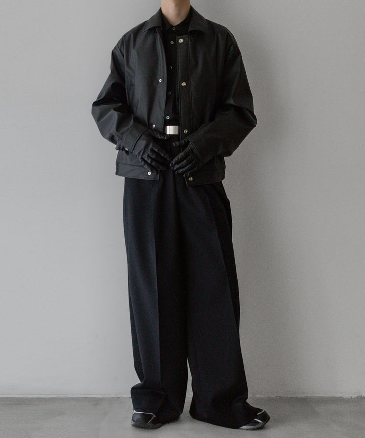 stein(シュタイン)の24SSコレクションCOATED TRUCKER JACKETのBLACK(COATING)
