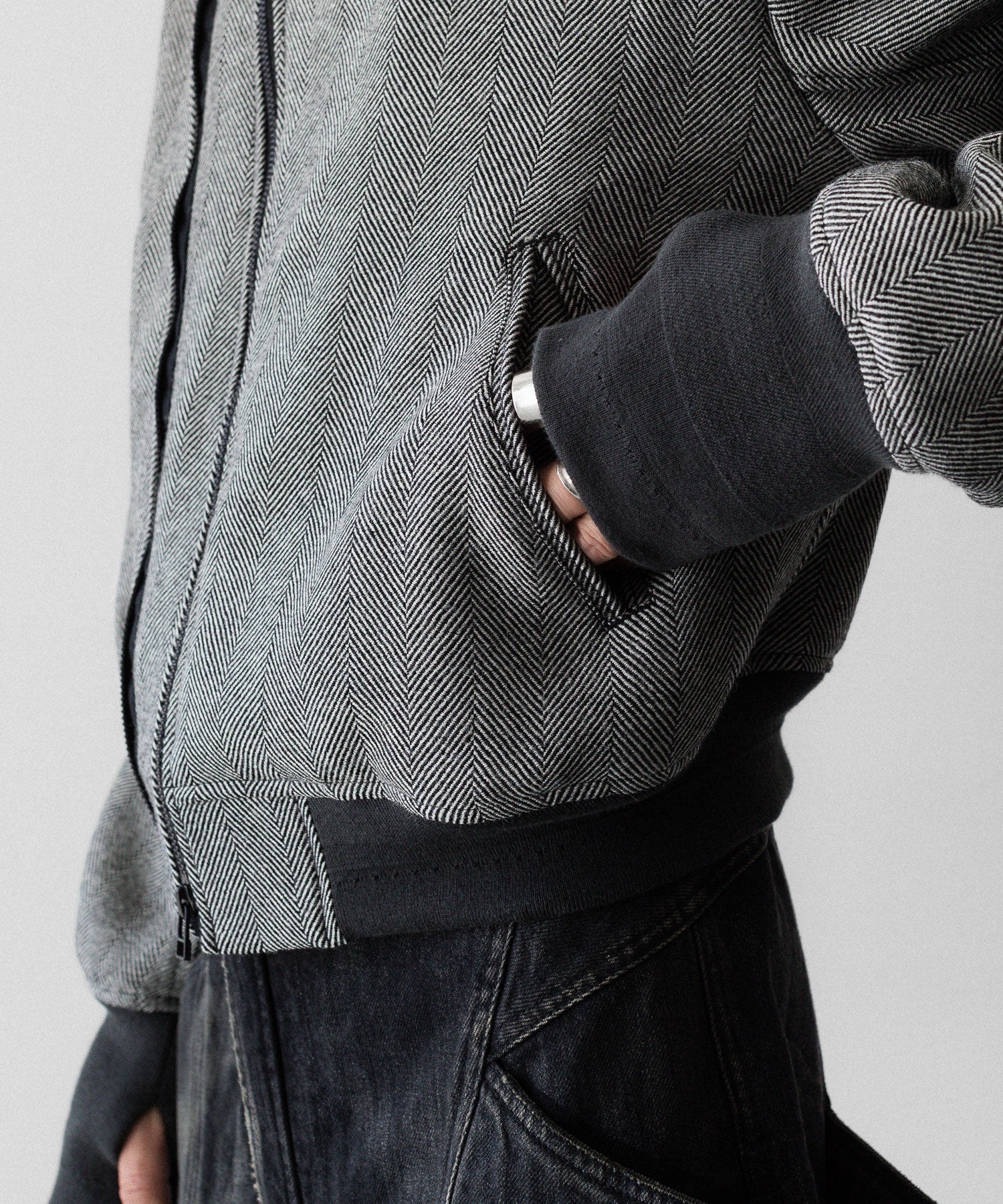 SUBLATIONS サブレーションズのHERRINGBONE ADJUSTABLE MA-1のHERRINGBONE BROWN 公式通販サイトsession福岡セレクトショップ