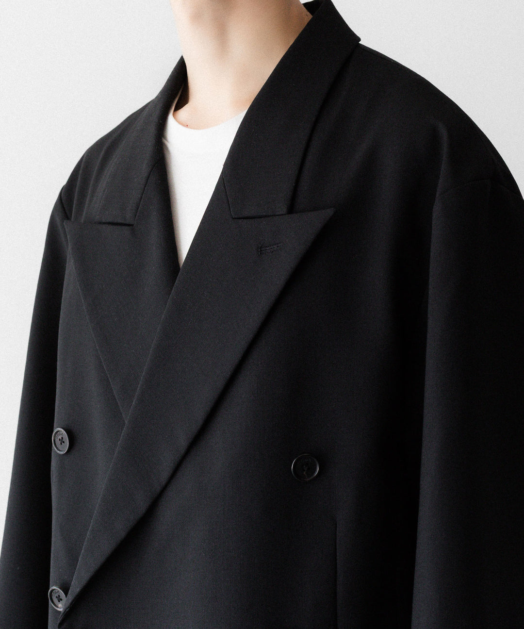 CODA コーダのBLACK WOOL CUT OFF DOUBLE BREASTED LENTO BLAZERのBLACK 公式通販サイトsession福岡セレクトショップ
