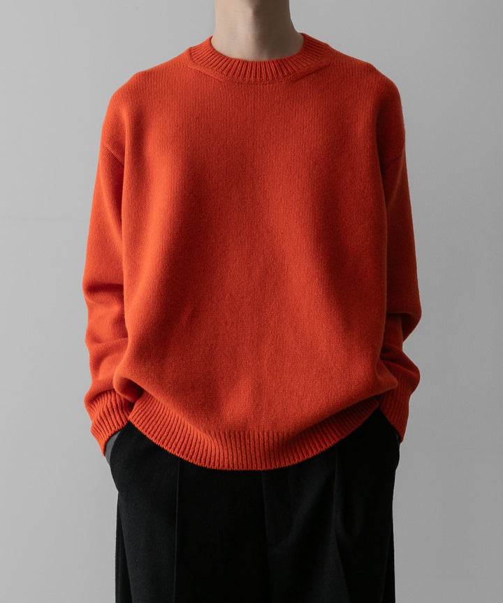 ssstein(シュタイン)の24AWコレクション EXTRA FINE WOOL WARM KNIT CREW NECK LS - ORANGE 公式通販サイトsession福岡セレクトショップ
