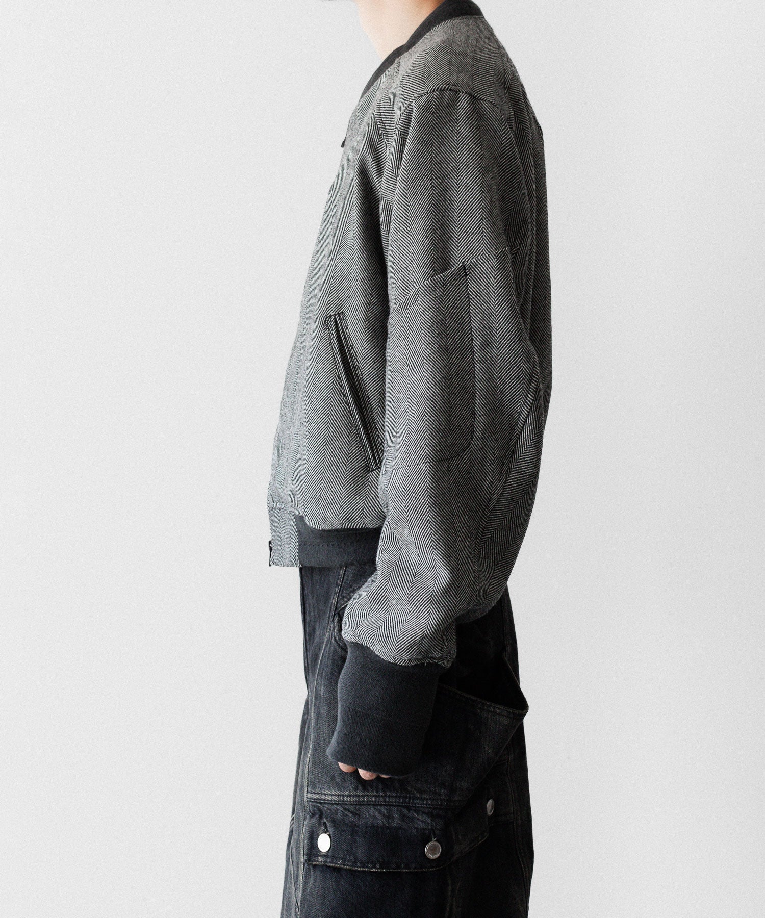 SUBLATIONS サブレーションズのHERRINGBONE ADJUSTABLE MA-1のHERRINGBONE BROWN 公式通販サイトsession福岡セレクトショップ