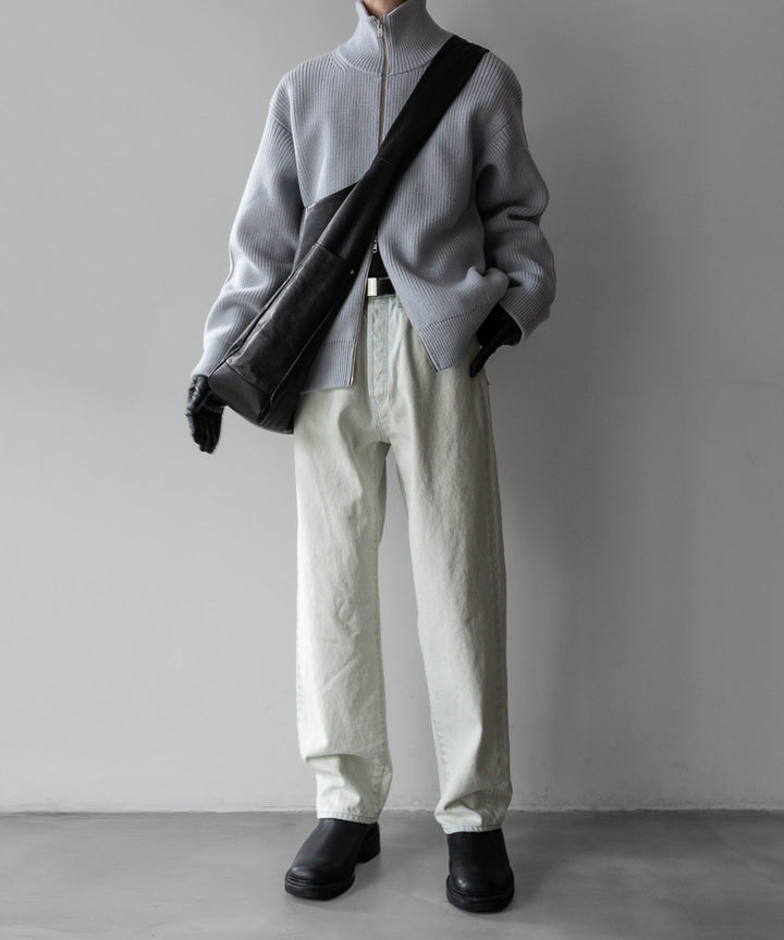 【stein】シュタイン 23AW OVERSIZED DRIVERS KNIT ZIP JACKET - OFF GREY sessionセッション福岡セレクトショップ 公式通販サイト
