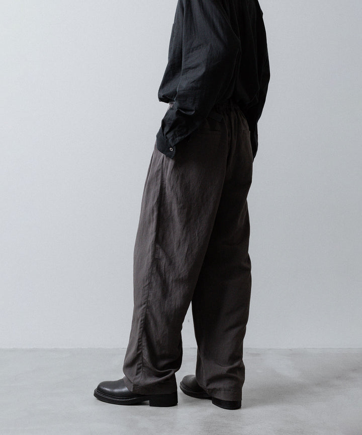 ssstein(シュタイン)のRAYON/LINEN WIDE EASY TROUSERS - CHARCOALの公式通販サイトsession福岡セレクトショップ