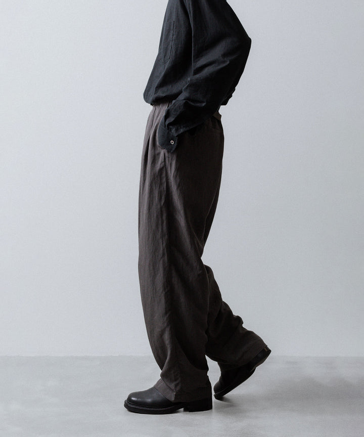 ssstein(シュタイン)のRAYON/LINEN WIDE EASY TROUSERS - CHARCOALの公式通販サイトsession福岡セレクトショップ