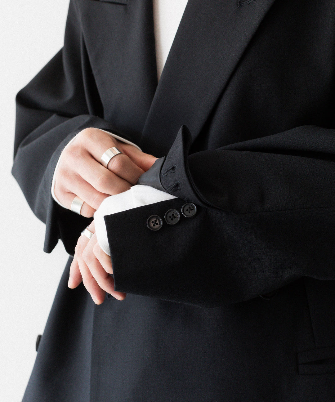 CODA コーダのBLACK WOOL CUT OFF DOUBLE BREASTED LENTO BLAZERのBLACK 公式通販サイトsession福岡セレクトショップ