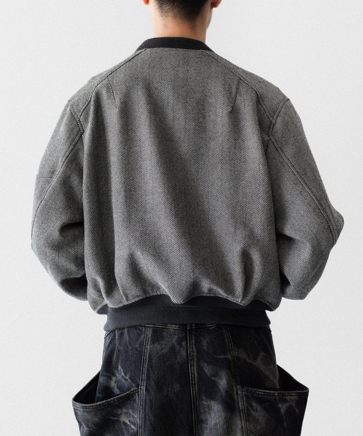 SUBLATIONS サブレーションズのHERRINGBONE ADJUSTABLE MA-1のHERRINGBONE BROWN 公式通販サイトsession福岡セレクトショップ