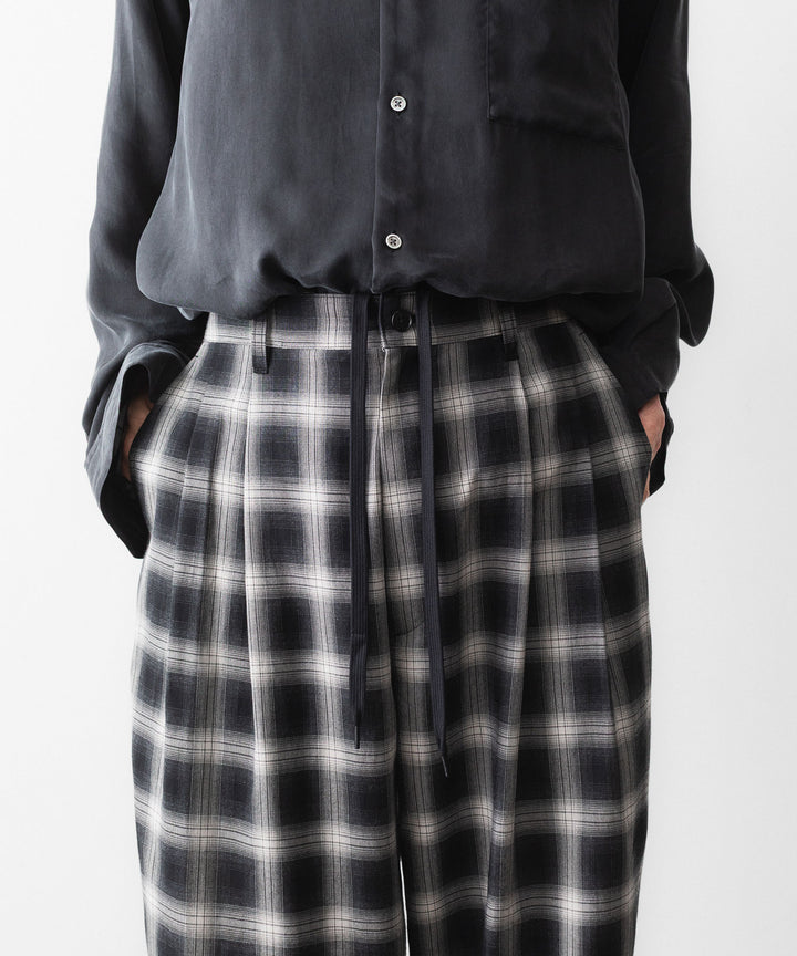 ssstein(シュタイン)のCOTTON VISCOSE WIDE EASY TROUSERS - BLACK OMBREの公式通販サイトsession福岡セレクトショップ