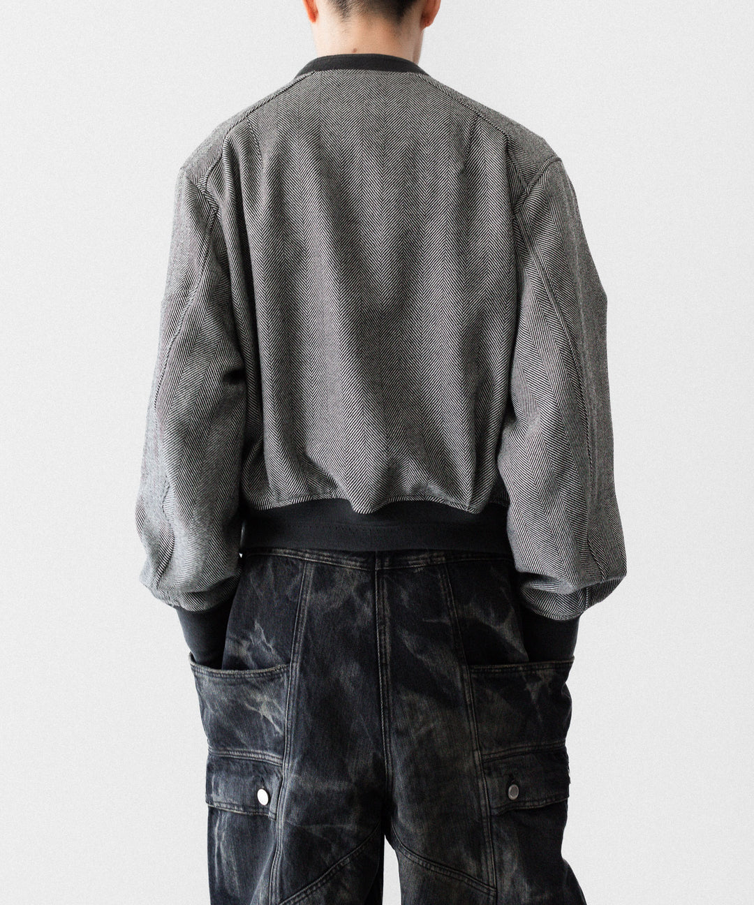SUBLATIONS サブレーションズのHERRINGBONE ADJUSTABLE MA-1のHERRINGBONE BROWN 公式通販サイトsession福岡セレクトショップ