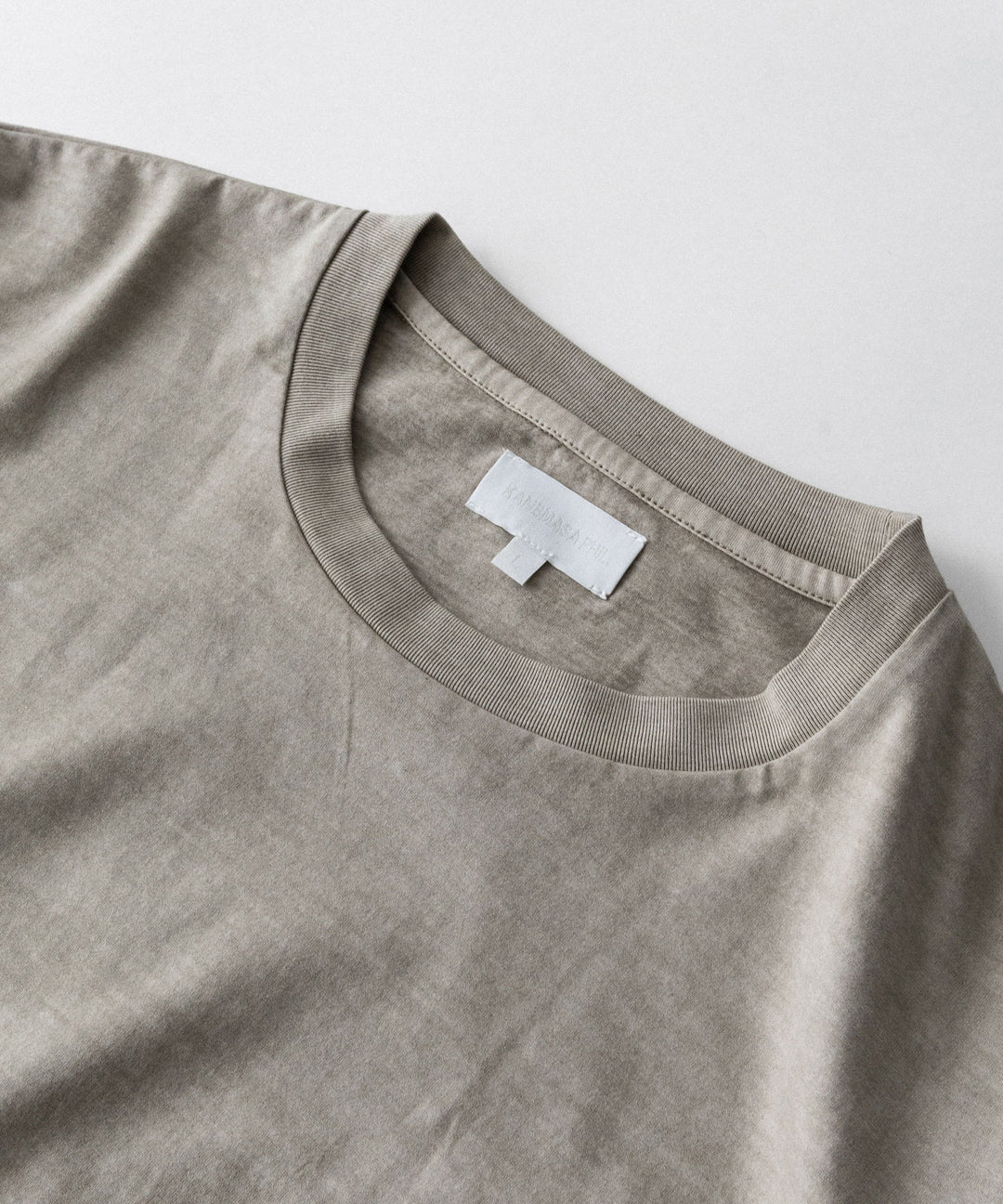 KANEMASA PHIL.-カネマサフィル36G LOW TWIST GARMENT DYE L/S TEEのKHAKI PIGMENT公式通販サイトsession福岡セレクトショップ