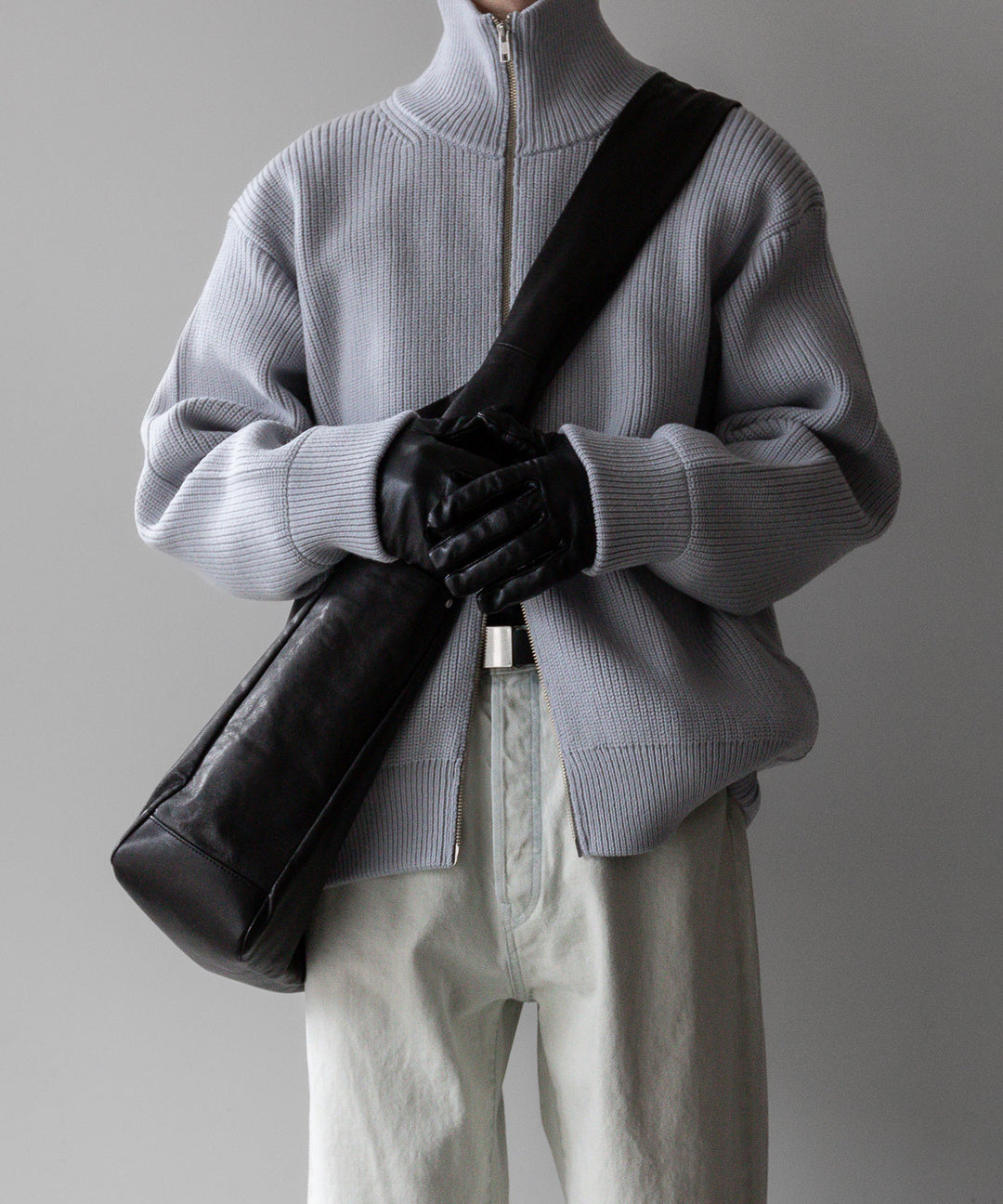 【stein】シュタイン 23AW OVERSIZED DRIVERS KNIT ZIP JACKET - OFF GREY sessionセッション福岡セレクトショップ 公式通販サイト