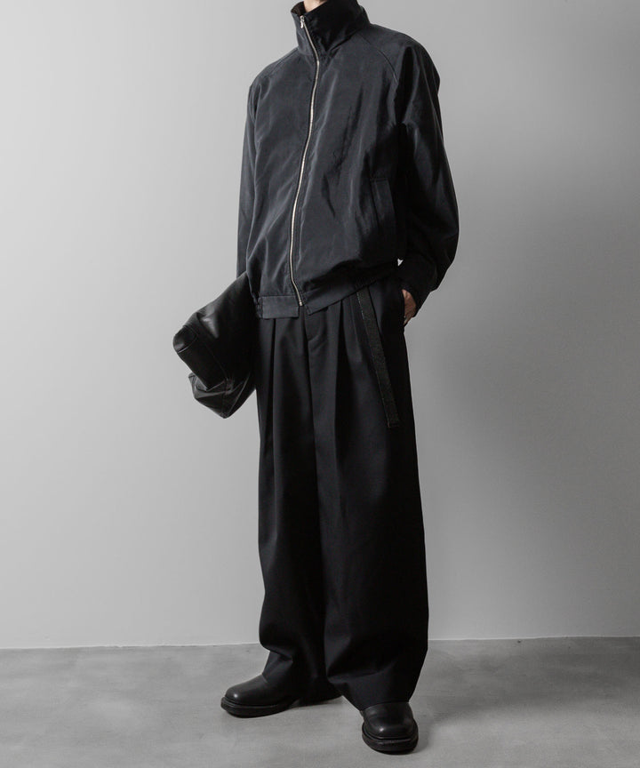 ssstein(シュタイン)の24AWコレクション SILK NYLON ZIP UP BLOUSON - BLACK 公式通販サイトsession福岡セレクトショップ