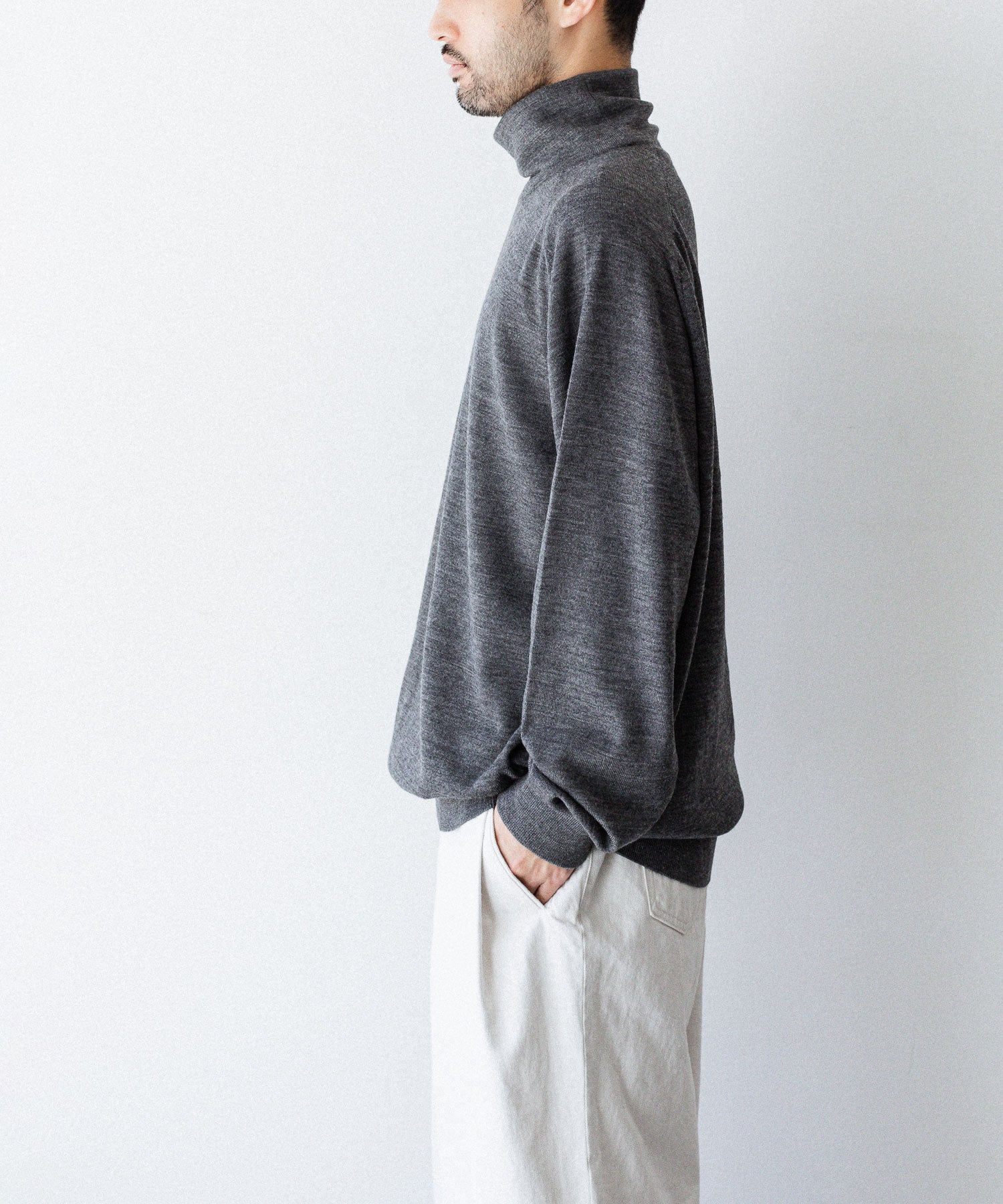 UMEDA ウメダの12GG HIGHNECK PULLOVERのGREY 公式通販サイトsession福岡セレクトショップ