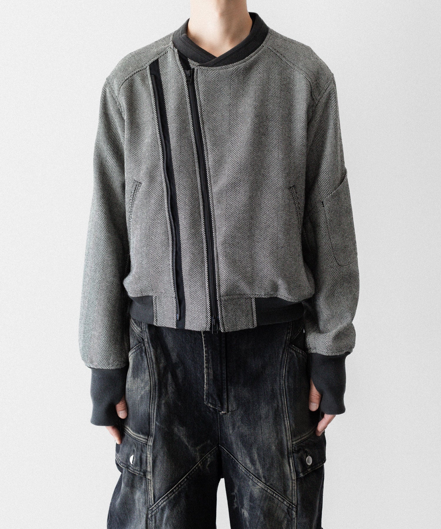 SUBLATIONS サブレーションズのHERRINGBONE ADJUSTABLE MA-1のHERRINGBONE BROWN 公式通販サイトsession福岡セレクトショップ