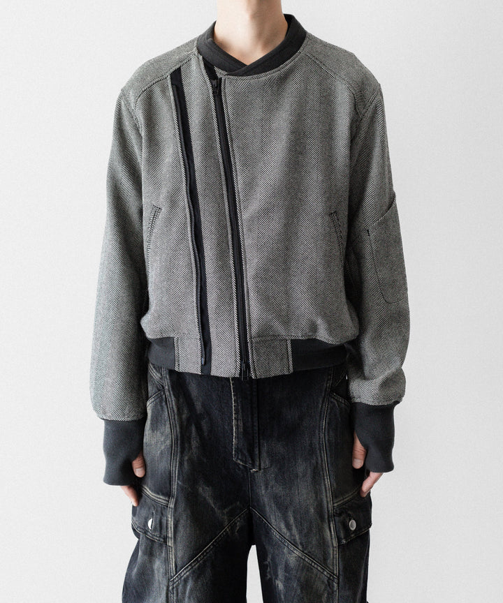 SUBLATIONS サブレーションズのHERRINGBONE ADJUSTABLE MA-1のHERRINGBONE BROWN 公式通販サイトsession福岡セレクトショップ
