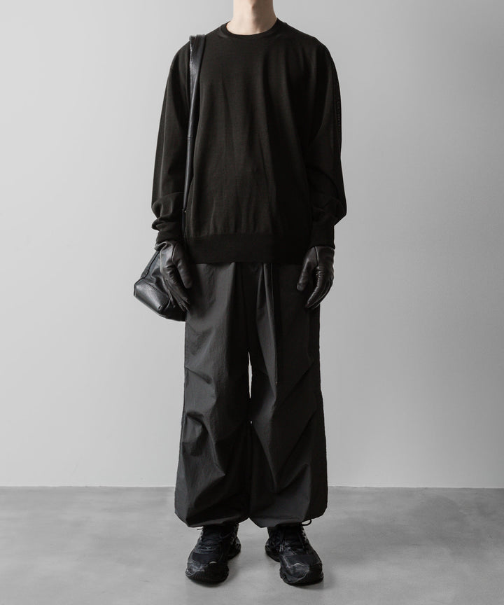 ssstein(シュタイン)の24AWコレクション WOOL SILK KNIT CREW NECK LS - BLACK 公式通販サイトsession福岡セレクトショップ