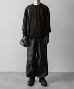 画像をギャラリービューアに読み込む, ssstein(シュタイン)の24AWコレクション WOOL SILK KNIT CREW NECK LS - BLACK 公式通販サイトsession福岡セレクトショップ
