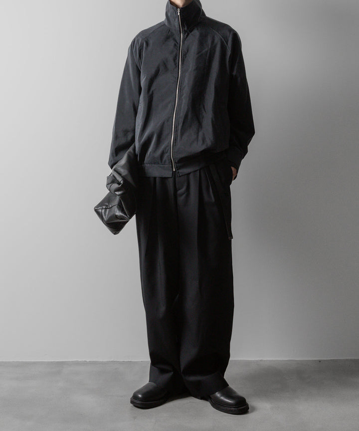 ssstein(シュタイン)の24AWコレクション SILK NYLON ZIP UP BLOUSON - BLACK 公式通販サイトsession福岡セレクトショップ