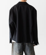 画像をギャラリービューアに読み込む, CODA コーダのBLACK WOOL CUT OFF DOUBLE BREASTED LENTO BLAZERのBLACK 公式通販サイトsession福岡セレクトショップ
