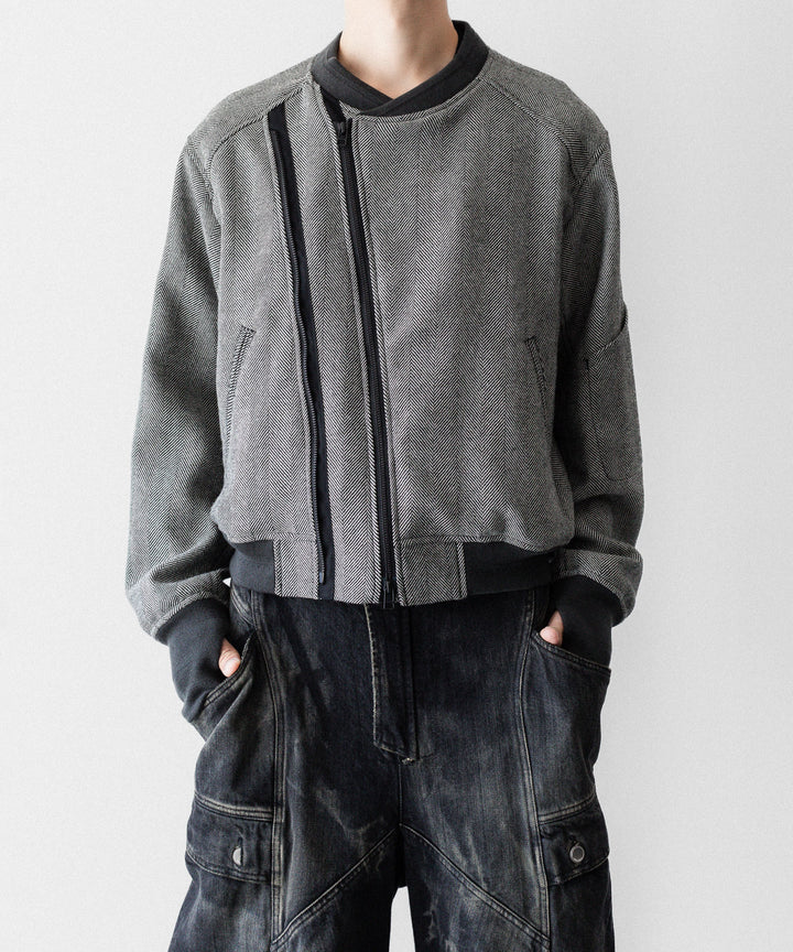 SUBLATIONS サブレーションズのHERRINGBONE ADJUSTABLE MA-1のHERRINGBONE BROWN 公式通販サイトsession福岡セレクトショップ