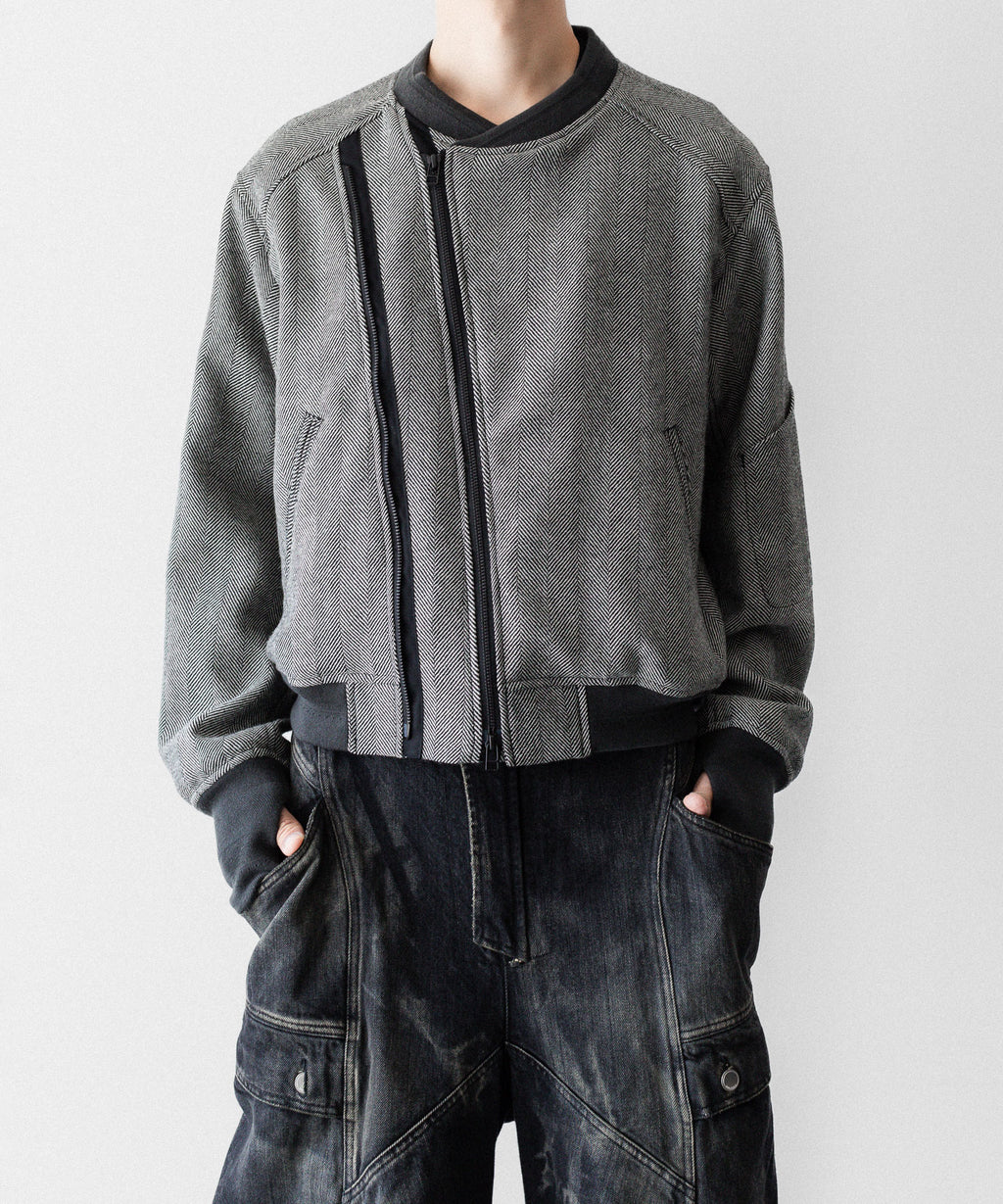 SUBLATIONS サブレーションズのHERRINGBONE ADJUSTABLE MA-1のHERRINGBONE BROWN 公式通販サイトsession福岡セレクトショップ