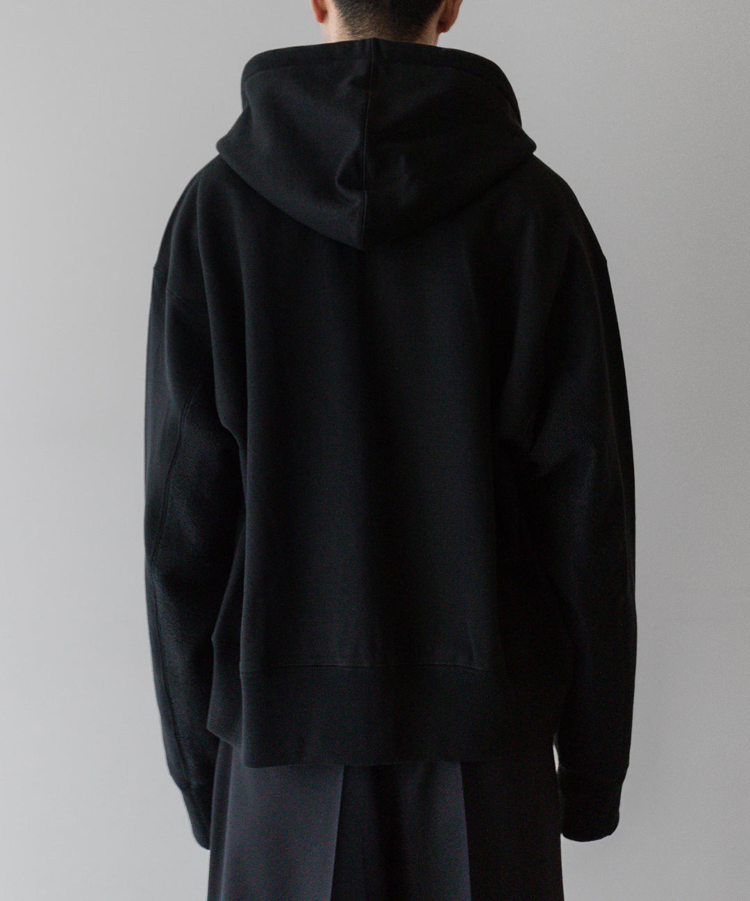 stein(シュタイン)の24SSコレクションUNTWISTED YARN SWEAT ZIP UP HOODYのBLACK