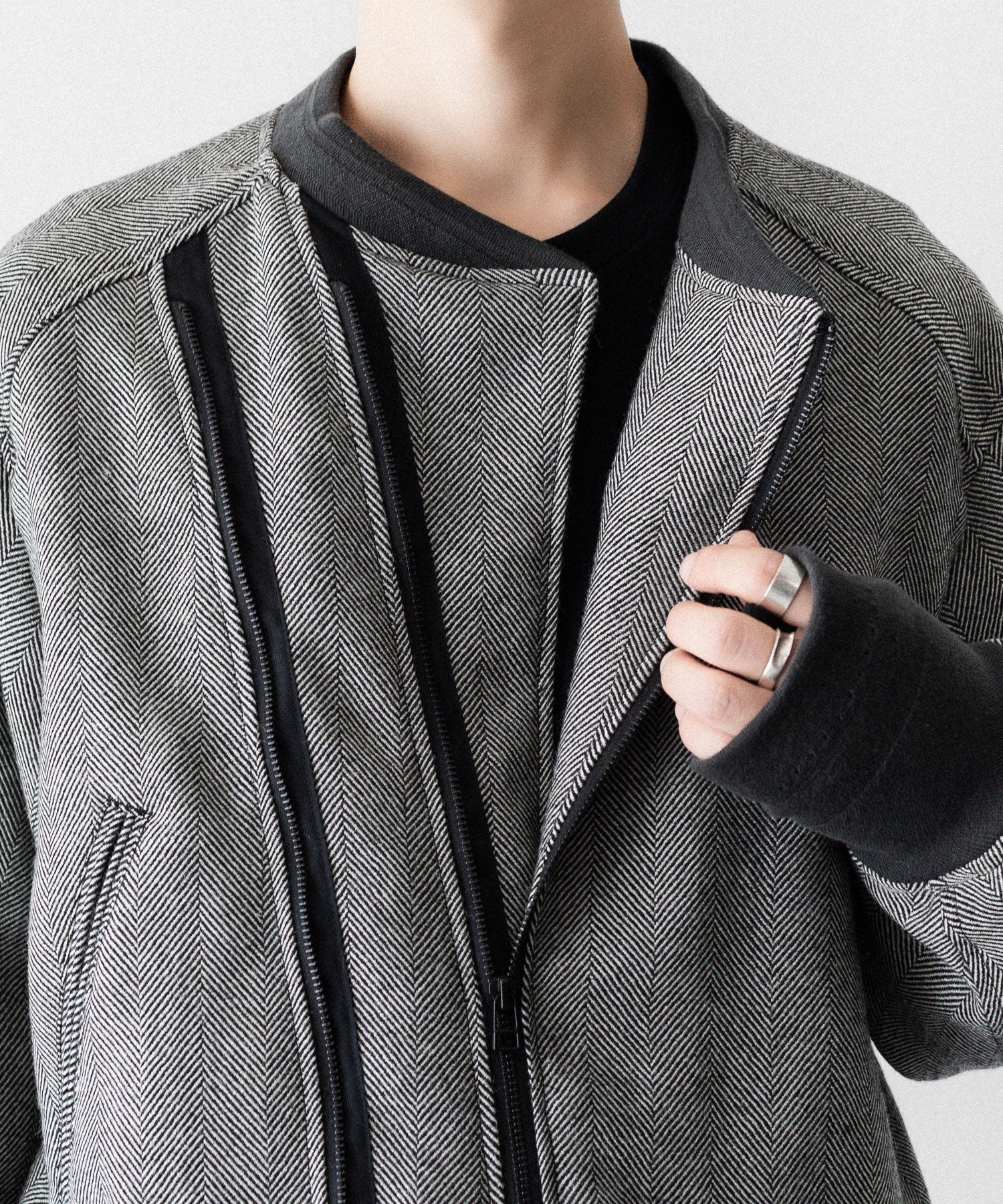 SUBLATIONS サブレーションズのHERRINGBONE ADJUSTABLE MA-1のHERRINGBONE BROWN 公式通販サイトsession福岡セレクトショップ