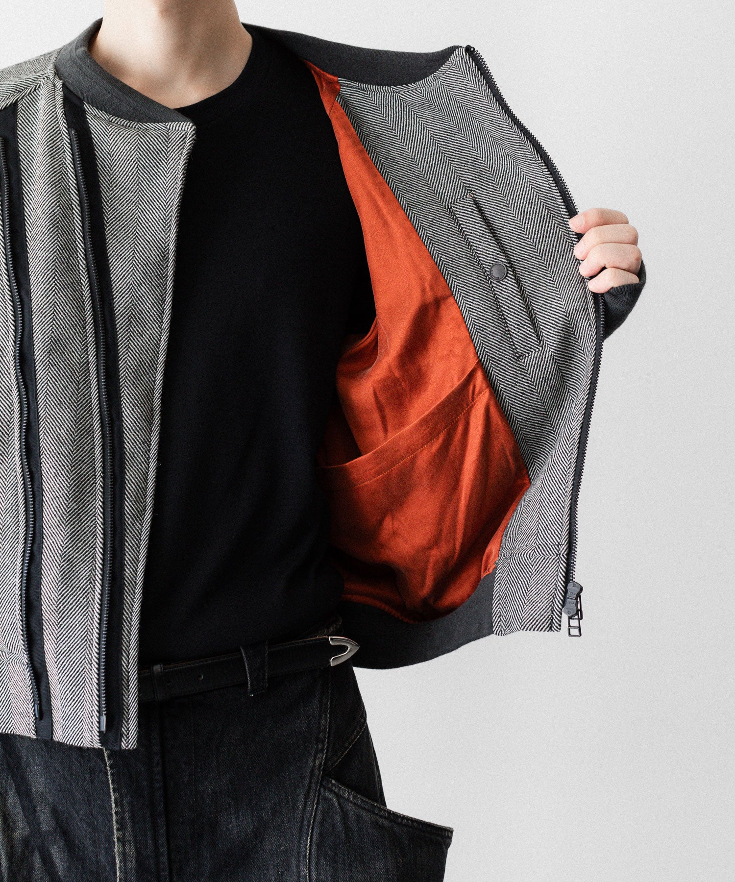 SUBLATIONS サブレーションズのHERRINGBONE ADJUSTABLE MA-1のHERRINGBONE BROWN 公式通販サイトsession福岡セレクトショップ