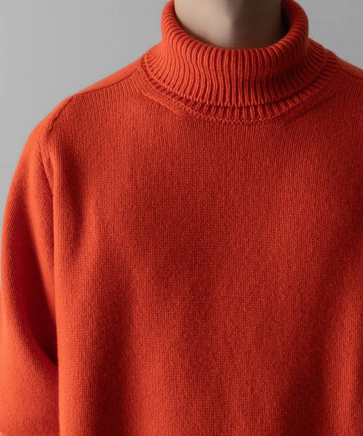 ssstein(シュタイン)の24AWコレクション EXTRA FINE WOOL WARM KNIT TURTLE NECK LS - ORANGE 公式通販サイトsession福岡セレクトショップ
