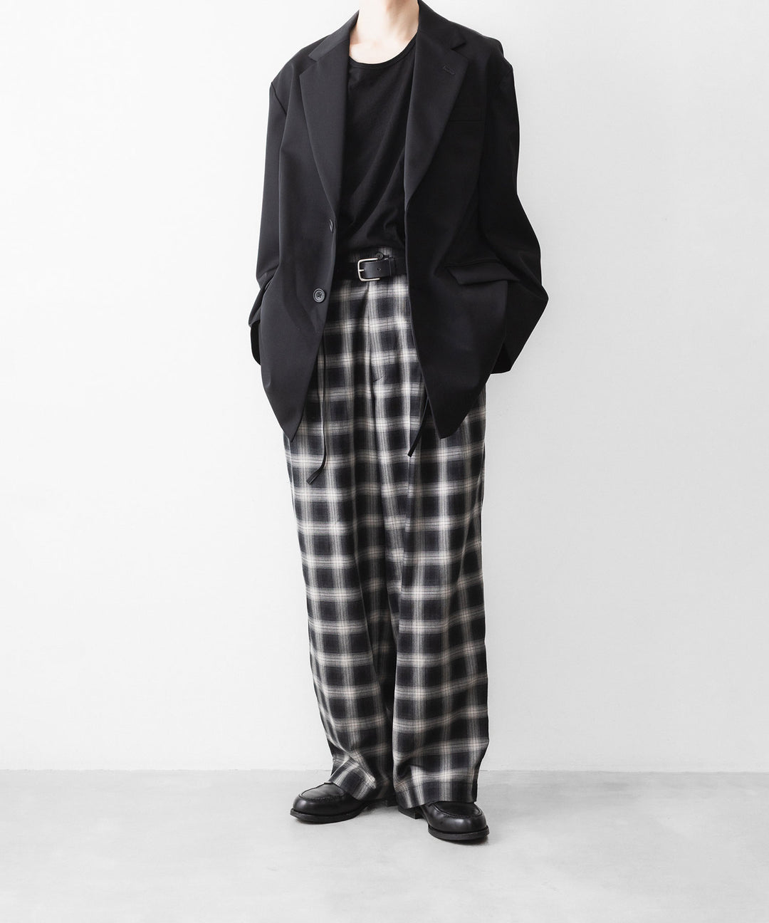 ssstein(シュタイン)のCOTTON VISCOSE WIDE EASY TROUSERS - BLACK OMBREの公式通販サイトsession福岡セレクトショップ
