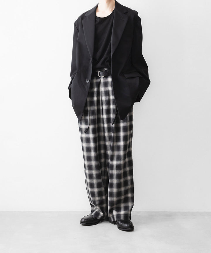 ssstein(シュタイン)のCOTTON VISCOSE WIDE EASY TROUSERS - BLACK OMBREの公式通販サイトsession福岡セレクトショップ