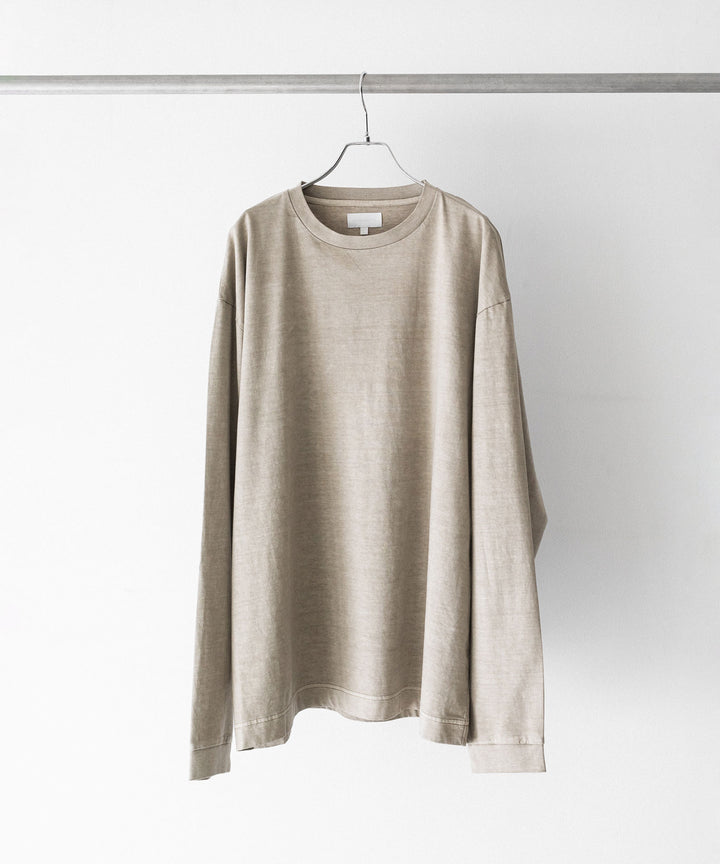 KANEMASA PHIL.-カネマサフィル36G LOW TWIST GARMENT DYE L/S TEEのKHAKI PIGMENT公式通販サイトsession福岡セレクトショップ