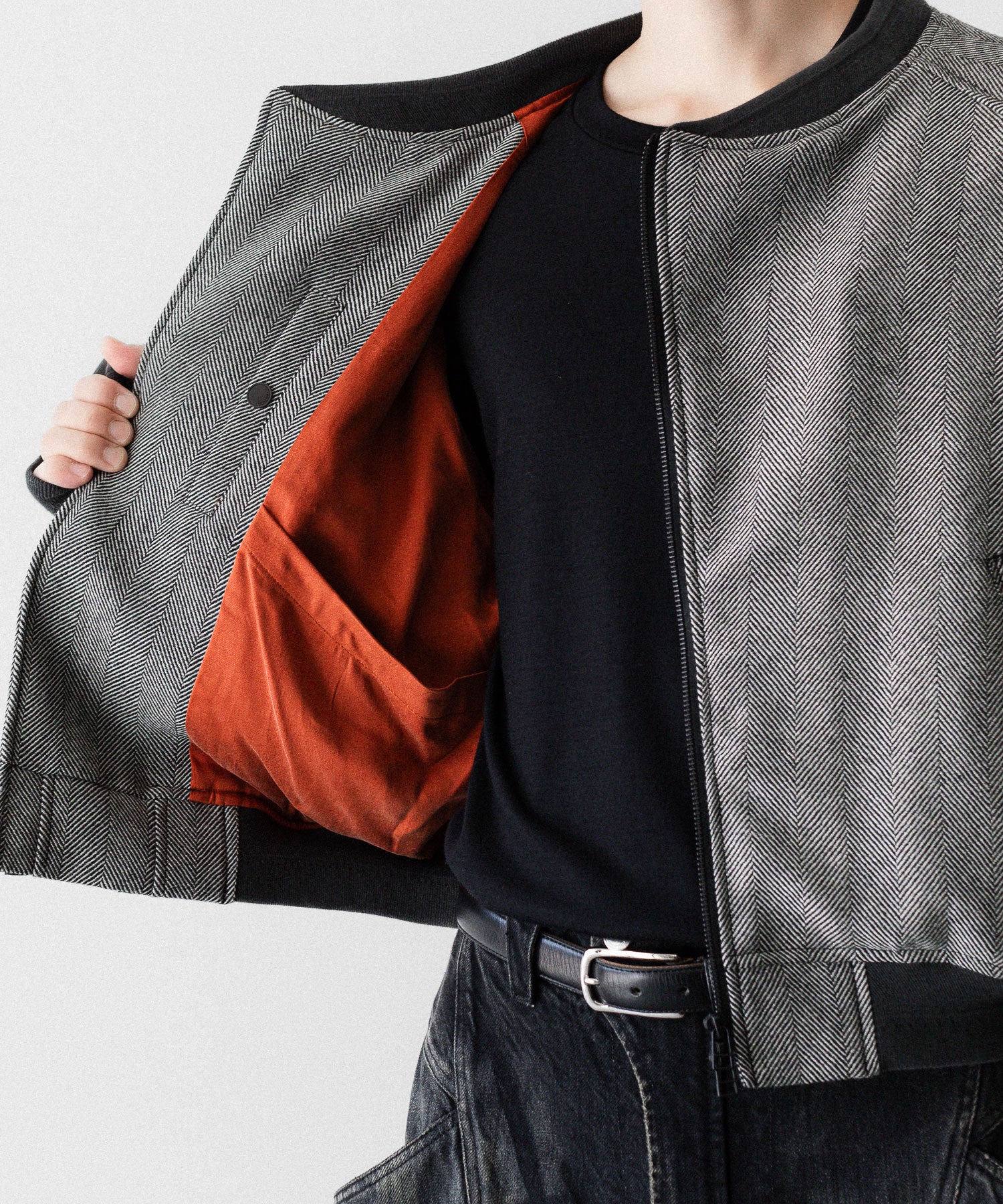 SUBLATIONS サブレーションズのHERRINGBONE ADJUSTABLE MA-1のHERRINGBONE BROWN 公式通販サイトsession福岡セレクトショップ