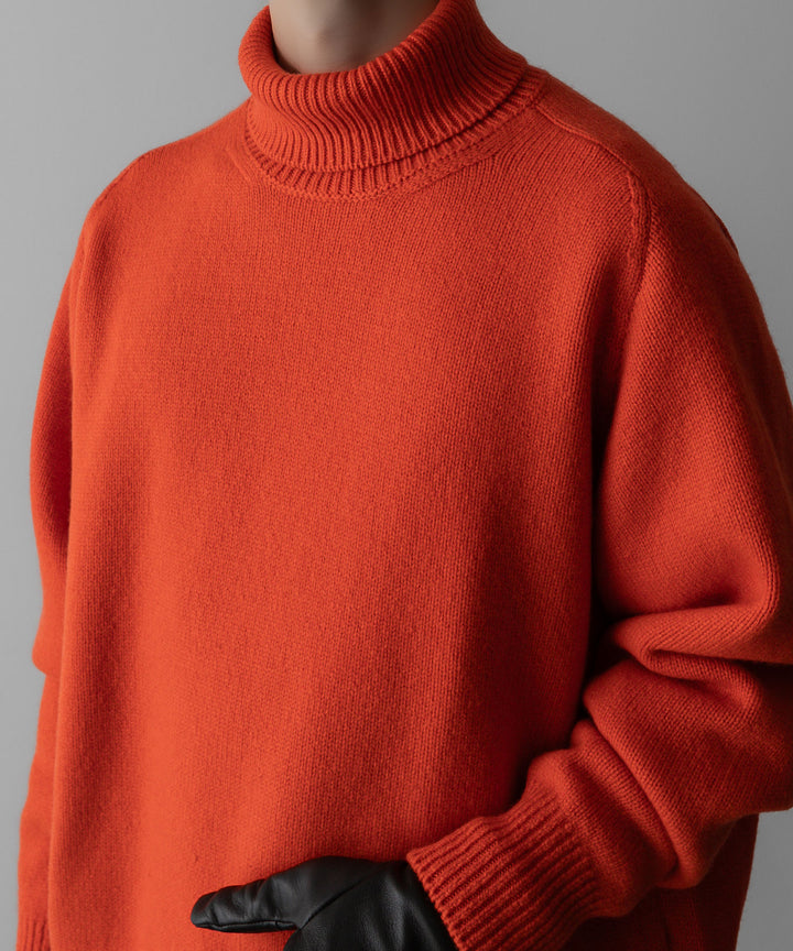 ssstein(シュタイン)の24AWコレクション EXTRA FINE WOOL WARM KNIT TURTLE NECK LS - ORANGE 公式通販サイトsession福岡セレクトショップ