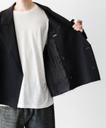 画像をギャラリービューアに読み込む, CODA コーダのBLACK WOOL CUT OFF DOUBLE BREASTED LENTO BLAZERのBLACK 公式通販サイトsession福岡セレクトショップ
