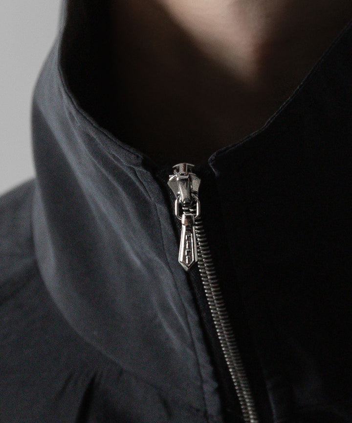 ssstein(シュタイン)の24AWコレクション SILK NYLON ZIP UP BLOUSON - BLACK 公式通販サイトsession福岡セレクトショップ