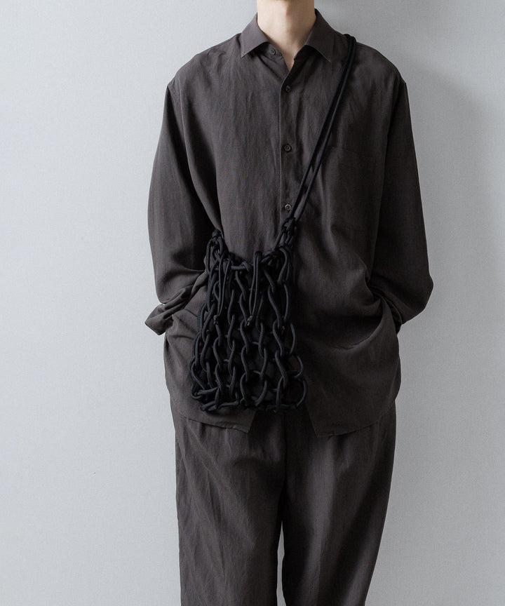ssstein(シュタイン)のRAYON/LINEN OVERSIZED DOWN PAT SHIRT - CHARCOALの公式通販サイトsession福岡セレクトショップ