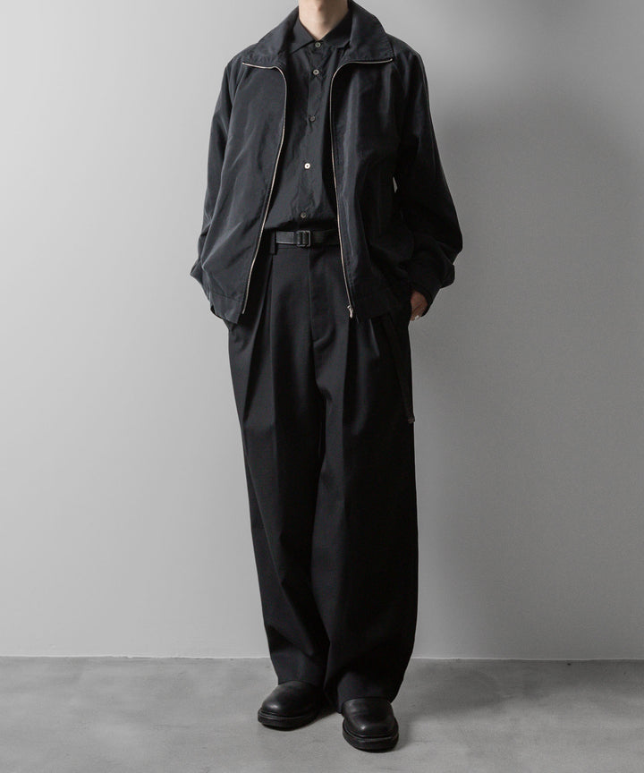 ssstein(シュタイン)の24AWコレクション SILK NYLON ZIP UP BLOUSON - BLACK 公式通販サイトsession福岡セレクトショップ