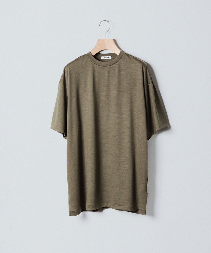 INTÉRIM(インテリム)のEXTRA FINE MERINO WOOL JERSEY S/S TEE - SAGEの公式通販サイトsession福岡セレクトショップ
