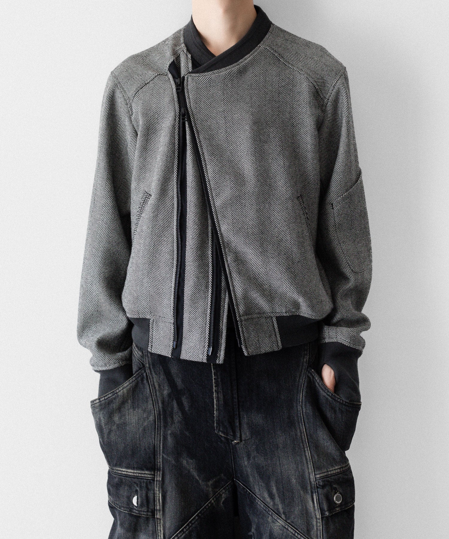 SUBLATIONS サブレーションズのHERRINGBONE ADJUSTABLE MA-1のHERRINGBONE BROWN 公式通販サイトsession福岡セレクトショップ