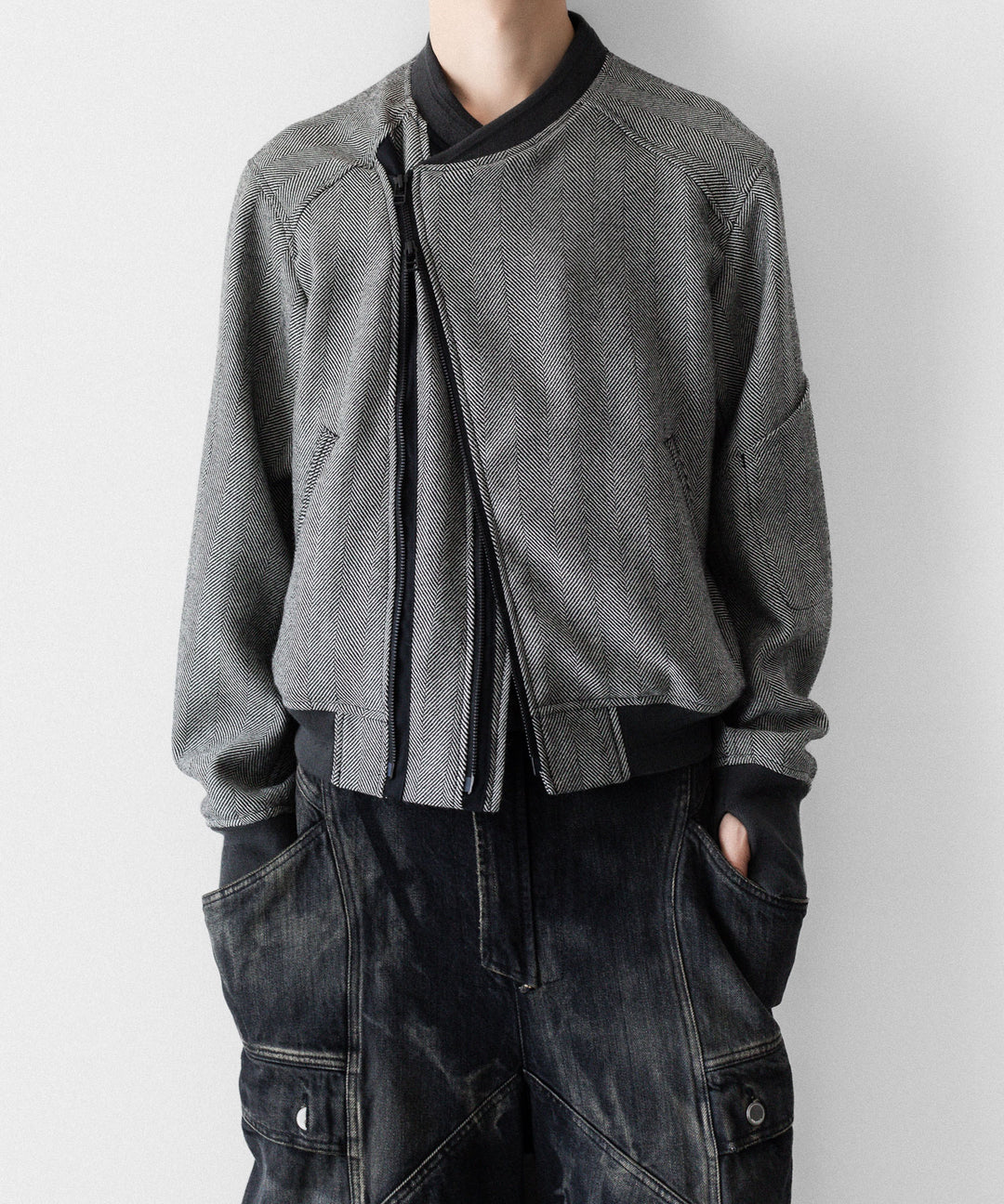 SUBLATIONS サブレーションズのHERRINGBONE ADJUSTABLE MA-1のHERRINGBONE BROWN 公式通販サイトsession福岡セレクトショップ