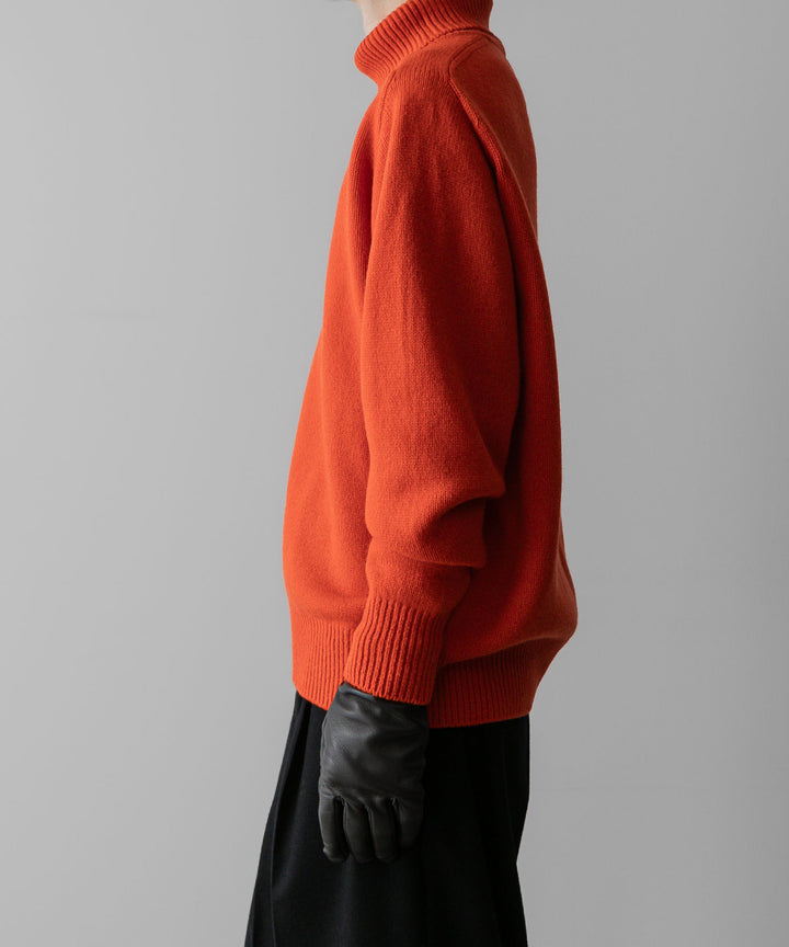 ssstein(シュタイン)の24AWコレクション EXTRA FINE WOOL WARM KNIT TURTLE NECK LS - ORANGE 公式通販サイトsession福岡セレクトショップ