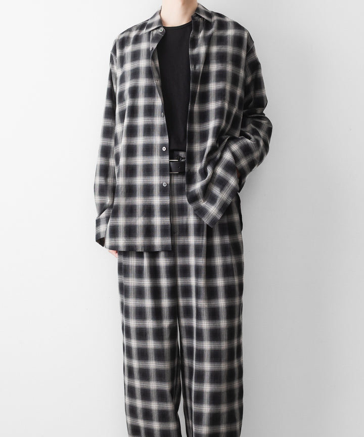 ssstein(シュタイン)のCOTTON VISCOSE WIDE EASY TROUSERS - BLACK OMBREの公式通販サイトsession福岡セレクトショップ